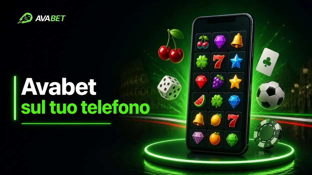 Avabet sullo schermo del telefono